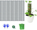 6 Pack Metal Moss Pole, 15" Moss Poles for Plants Monstera, Stackable Sphagnum Moss Pole for Climbing Plants (6 Pack 15")