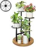 Metal Black Plant Stand Indoor Outdoor,3 Tier Tall Flower Pot Holder Potted Display Rack Shelf, Heavy Duty Plant Shelf for Patio Garden Balcony Living Room Bedroom - BlackS