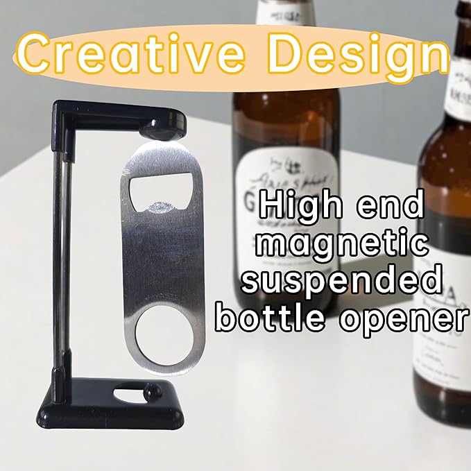 Magnetic Levitation Bottle Opener Decor | Floating Bar Tool, Stable Home & Office Display - Futuristic Gift for Wine Lovers