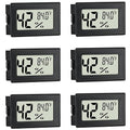Mini Hygrometer Indoor Humidity Meter Hygrometer Thermometers 6 Pack Humidity Meters Gauge Hygrometer Mini Digital Thermometer Hygrometer with Fahrenheit (℉) for Humidors, Greenhouse, Garden, Cellar
