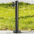 Stainless Steel Garden Water Column - Outdoor Hose Holder with Faucet, Metal Water Pipe Extension, 60CM Hydrant Fountain for Easy Watering & Dispenser Solutions