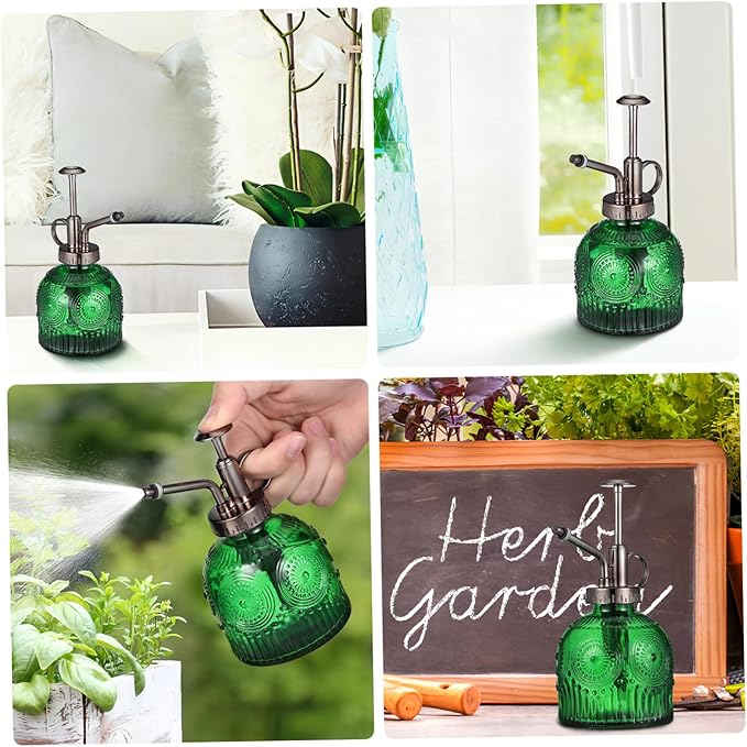 Milisten Elegant Glass Plant Mister Spray Bottle Capacity Water Sprayer for Indoor and Outdoor Plants Durable Thick Glass with Smooth Trigger Stylish Design for Home and Garden