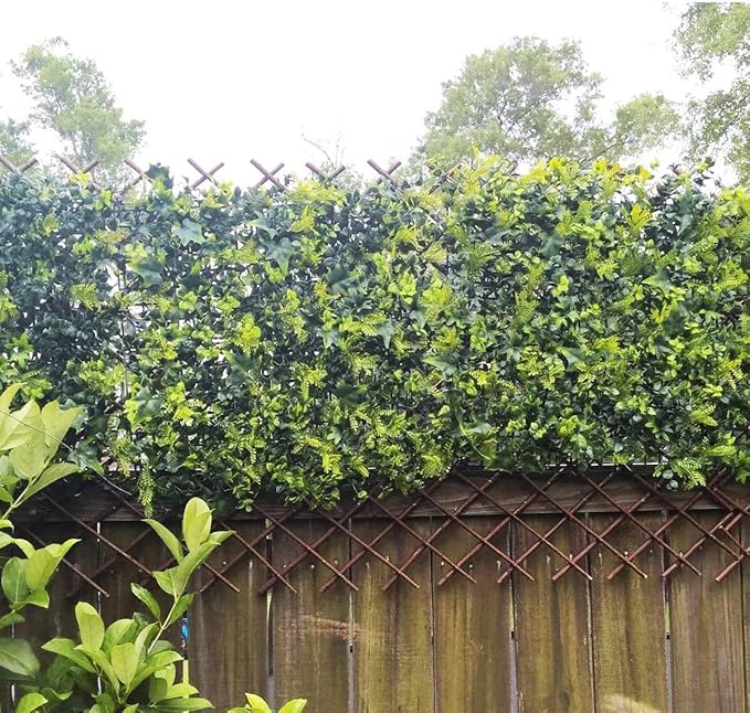 Sumery Nature Willow Trellis Expandable Plant Support Plant Climbing Lattices Trellis Willow Expandable Trellis Fence for Climbing Plants Support 36x92 Inch,Double Panel (2, Willow Wicker Fence)