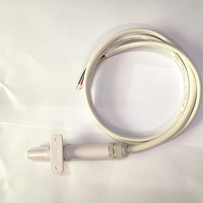 Taidacent Outdoor 3.3V 5V IIC I2C Digital Temperature Humidity Atmospheric Barometric Air Pressure Sensor Probe BME280 (2m, White)