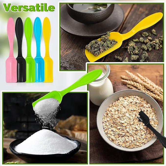 20 Pcs Colorful Mini Shovel, Plastic Mini Gardening Shovel Spoons Soil Scoops, Small Mini Potting Scoop Plant Flower, Coffee Beans, Transplanting Succulents Tools (Colorful)