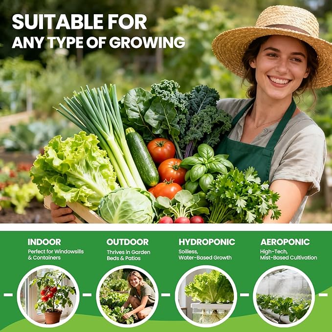 30 Heirloom Seeds Variety Pack - 18500+ Seeds for Planting Vegetables, Home Garden Seeds for Hydroponic, Indoor and Outdoor, Unique Gift for Mother, Women, Mom, Friend, Her
