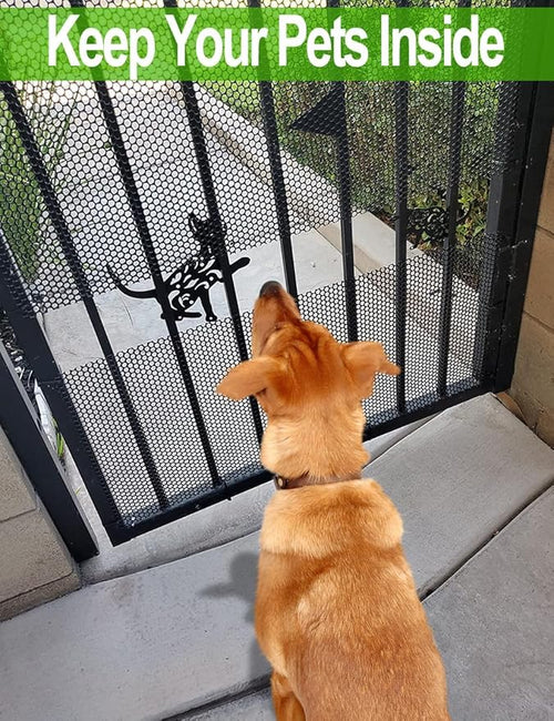 16In x 15Ft Plastic Chicken Wire Mesh Fencing, TOYPOPOR 500GSM Durable Heavy Duty Hexagonal Chicken Wire for Cat Dog Fencing, Garden Fence, Aquarium, Moss Pole, Aperture 0.4'', Rustproof, Easy to Cute