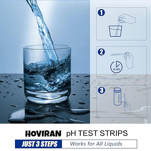 Universal pH Test Strips 0-14, Quick Reliable pH Testing Kit for Water, Soap Making & Kombucha, 125ct Litmus Paper pH Test Strips for Liquids, Drinking Water, Aquarium, Pool, Hot Tub, Spa