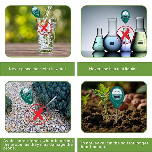XLUX Soil Moisture Meter (Since 2015) - Durable 304 Stainless Steel Probe & Virgin ABS - Instant Read Hygrometer for Garden, Indoor & Outdoor Plants (Upgraded Design)