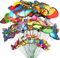 Teenitor 40 Pcs Butterfly Decorations Garden Decor, 5 Different Size PVC Waterproof Butterfly Garden Stakes, Yard Decorations Outdoor Garden Decor