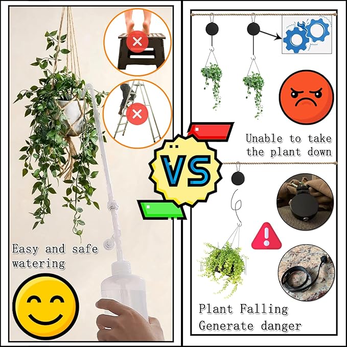 BKSAI Plant Water Bottle for Hanging Plant 33oz with Long Spout Can Watering Bottle Squeeze for Succulents Bonsai House Plants Potted Flowers Shrubs | Indoor or Outdoor