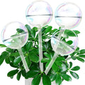 Self Watering Globes, Glass Rainbow Plant Watering Globes, Self Watering Planter Insert for Indoor & Outdoor Potted, Self Watering Planter Insert Spikes Devices for Everyday or Vacation Use, 4 Pack