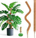 2 Pack 48 Inch Moss Pole Monstera Plant Support, Coir Moss Poles for Climbing Indoor Plants, Bendable Plant Stake Trellis for Potted Plant, Pothos, Philodendron