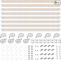 Spider Farmer 3FT LED Grow Lights for Indoor Plants,Full Spectrum (3000K+5000K+660nm),200W (8x25W,1300W Equivalent),3-Level Dimmable,IP65 Waterproof,Linkable Design,Plant Light Strip for Shelve,8-Pack