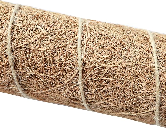 Moss Pole for Plants 4 Pack Natural Coco Coir Climbing Support Stakes with Plant Ties Indoor Monstera Plant Training Extension Poles 7.9inch Each Total 31.6 inch
