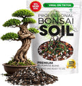Professional Bonsai Soil Mix Ready to Use | Large 2.2 Quarts, Premium Potting Soil for Bonsai Trees, Fast Draining Blend Lava Limestone Pearock Calcined Clay Pinebark Indoor Outdoor | Made in USA