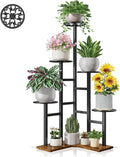 6 Tier Plant Stand Indoor Outdoor Metal Flower Pot Holder Shelf Tiered Planter Display Rack for Living Room Balcony Garden Patio