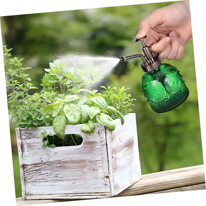 POPETPOP Glass Plant Mister Spray Bottle Watering Bottle for Indoor Plants Elegant Vintage Style
