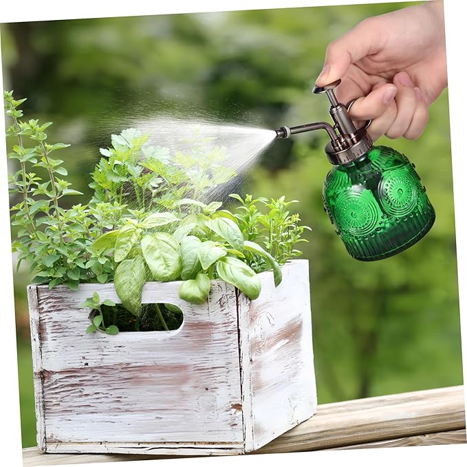 Milisten Elegant Glass Plant Mister Spray Bottle Capacity Water Sprayer for Indoor and Outdoor Plants Durable Thick Glass with Smooth Trigger Stylish Design for Home and Garden
