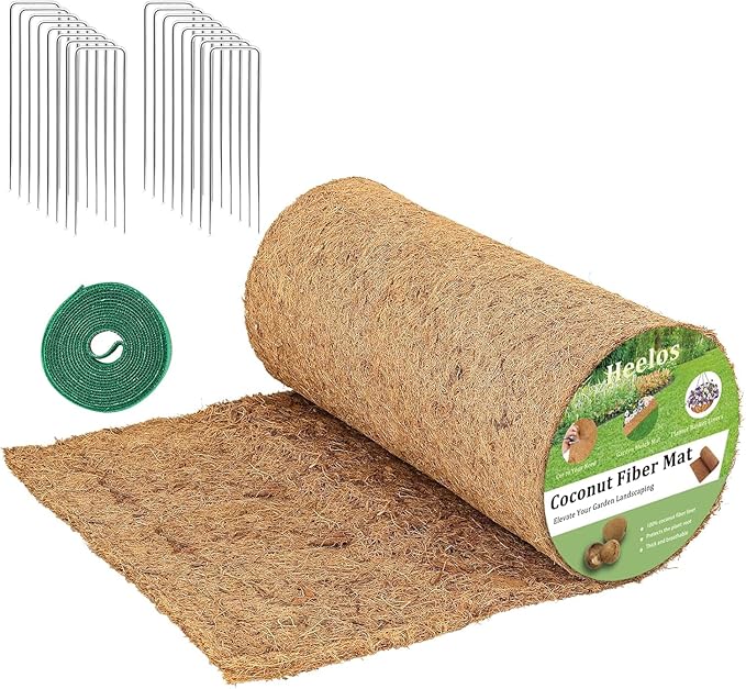 Thick Coco Fiber Liner Roll,120x16inch Natural Coconut Liners for Planter Box Flower Basket, Coco Coir Sheets Coconut Fiber Mat,Garden Decoration, DIY Moss Pole,Animal Pet Pad, Reptile Carpet