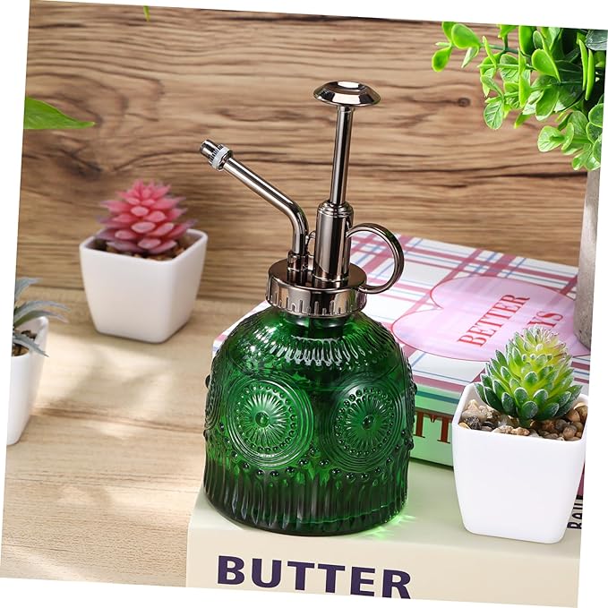 Outanaya Glass Plant Mister Spray Bottle for Gardening Ergonomic oz Capacity Decorative Water Spray Bottle for Indoor Plants Home Decor and Floral Arrangements