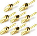 Mini Ice Scoop Set of 8, E-far 3 Ounce Gold Stainless Steel Scoops for Candy/Flour/Sugar, Small Metal Scoops for Party/Canisters Jars/Kitchen Bar/Ice Maker, Rust Proof & Dishwasher Safe
