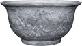 Classic Home and Garden Venetian Deep Bowl 12.5" Planter, Gray Granite