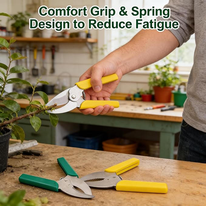 Gardening Scissors Grafting Tool Branch Cutter Garden Cutters Professional Grafting Knife, Precision Cutting for Plant Branches, Ideal for Fruit Trees, Orchard & Potted Plant Gardening Work