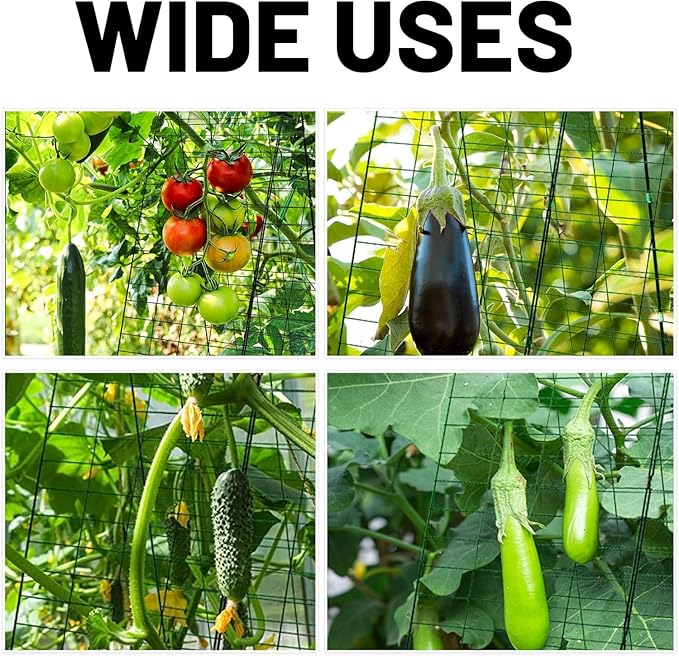 48" H x 34" L Cucumber Trellis for Garden A Frame, Garden Trellis for Climbing Plants Outdoor for Raised Bed(2 Packs)