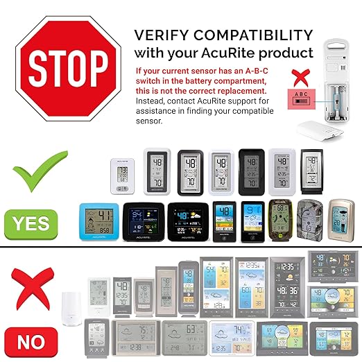 AcuRite Wireless Indoor Outdoor Temperature Sensor (06009RMA1 / 606TXA1)