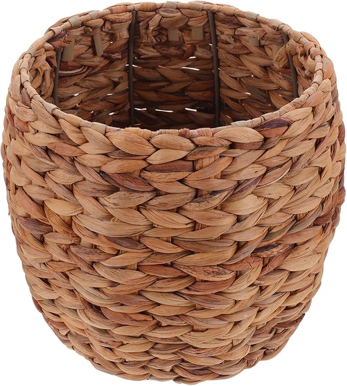 Healeved Seagrass Plant Basket Indoor Planter Basket Sundries Storage Woven Seagrass Wicker Planter Flower Pot 7.9in