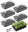 Mr. Pen 5-Set Seed Starter Tray Kits, Durable Plant Germination Trays with Humidity Vented Domes and Bases, Ideal for Seed Starting, Indoor Gardening, and Greenhouse