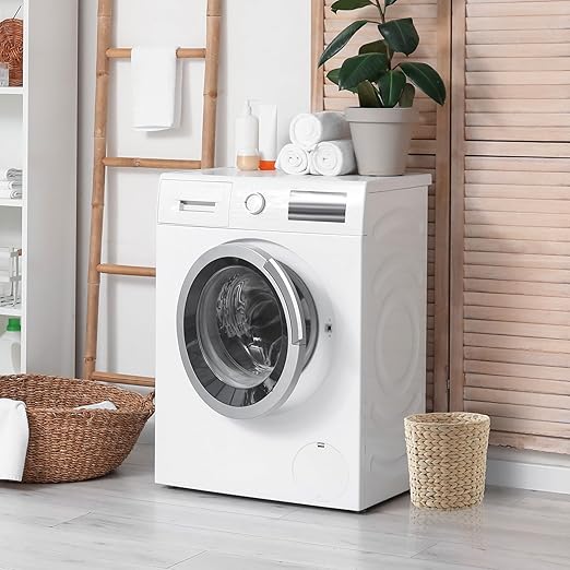 Casafield Water Hyacinth Waste Basket - Whitewash White, Woven Wicker Trash Can for Bathroom, Bedroom, Laundry Room, Home Office