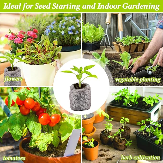 Legigo 100 PCS 30mm Peat Pellets Seed Starter Soil, Compressed Seed Starting Pods Plant Starter Soil Pods Plugs for Seedlings, Peat Pods for Starting Seeds, Herbs Tomatoes Flowers and Vegetables