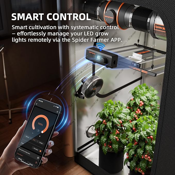 Spider Farmer G1000W Commercial Grade Cost-Effective 1000W LED Grow Lights, Upgraded App Remote Control, Vertical Farming Co2 Bar Style LED Growing Lamp, 5x5 Coverage