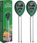 iPower Soil Meter, 3-in-1 Plant Moisture Light PH Tester for Gardening, Farming, Indoor & Outdoor Use, 2 Pack