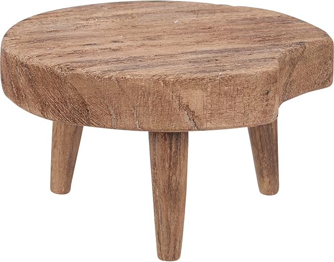 Rustic Wood Riser Stand, Farmhouse Home Decor, Rustic Coffee Table, Wood Stool for Bathroom, Plant, Tabletop Decor, Display Countertop