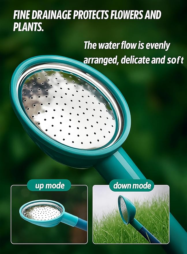 2 Gallon Watering Can for Indoor & Outdoor Plants, Large Capacity Long Spout with Ergonomic Non-Slip Handle, Durable Leak-Proof Plastic, Comfortable Grip, Ideal for Flowers, Vegetables