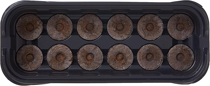 Jiffy Seed Starting Windowsill Greenhouse with 12 Biodegradable 36mm Peat Pellets (J312)