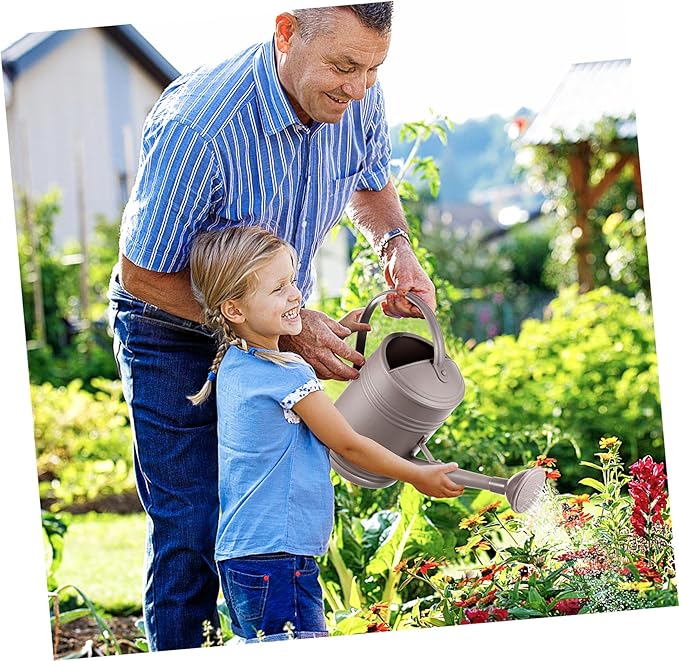 Generic Long Spout Watering Can Large Capacity Plastic Pot for Indoor Outdoor Plants Ergonomic Handle Energy-Saving Garden Tool for Home Use