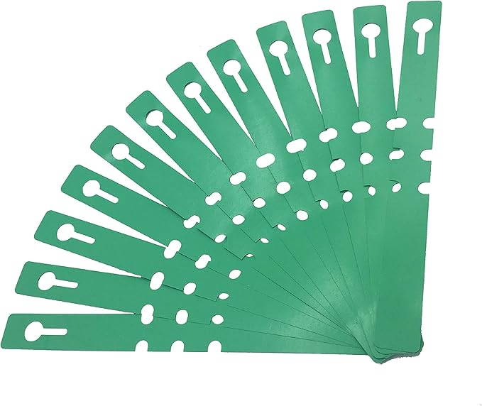 500PCS 5 Colors Wrap Around Plastic Tree Tag Plant Garden Labels Nursery Garden Tag with 3 Adjustable Loop Sizes