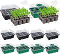Bonviee 10 Packs Seed Starter Trays, Seed Starter Kit with Adjustable Humidity Dome