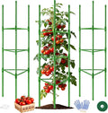 WAENLIR 3 Pack Tomato Cages for Garden, Up to 51 Inch Tomato Trellis for Raised Garden Bed, Plant Stakes for Pots, Durable Tomato Plant Support Garden Stakes for Climbing Plants