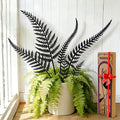 6-Pack Metal Flower Decorative Garden Stakes, Hand-Painted Vintage Black, Weather-Resistant Metal Outdoor Garden Decor for Flower Beds, Yard Art & Potted Plants Gift-Boxed Indoor & Outdoor Decor