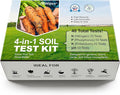 AAwipes Soil Test Kit for 4-in-1 pH, Nitrogen(N), Phosphorus(P), Potassium(K) Levels – 40 Tests for Garden, Lawn, Yard & Plant Care – Reliable Nutrient Tester with Sampling Accessories