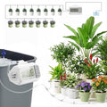 Automatic Drip Irrigation Kit, USB Rechargeable Auto Plant Watering System with Programmable Timer, Anti-Siphon Valve, DIY Irrigation System for up to 15 Outdoor/Indoor Potted Plants