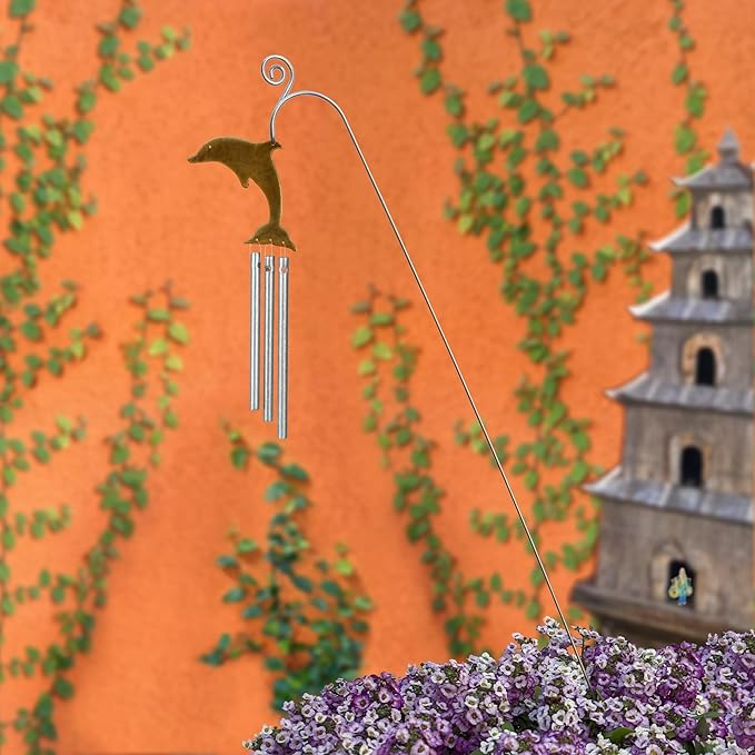 Jacob’s Plant Adornament Plant Stake Wind Chime, Dolphin