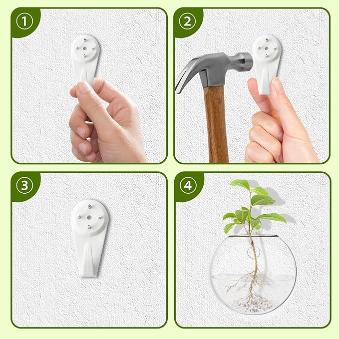 Wall Mount Plant Propagation Station - Clear Hydroponic Glass Vase, Oblate Planter for Indoor Plants | Perfect for Home, Office, Bathroom Decor | Gift for Plant Lovers (6)