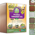 DUSPRO Recycle Premium 6in1 Terrarium Soil Mix – Pre-Mixed Terrarium Substrate Mix for Terrariums, Balanced Moisture Growing Medium with Coco Coir, Peat Moss, Pine Bark, Perlite, Pumice & Zeolite 4QRT