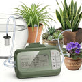 Garden Drip Irrigation System Timed Watering, Programmable Solar Water Drip for 15 Plants, Drip Irrigation Kit with 33FT 1/4'' Tube, 15x Tee Fitting, 15x Flow Valve, 15x Drip Stake(Battery Powered)